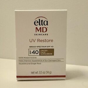EltaMD Skincare UV Restore SPF 40 Tinted Face Sunscreen .5 oz Travel Size